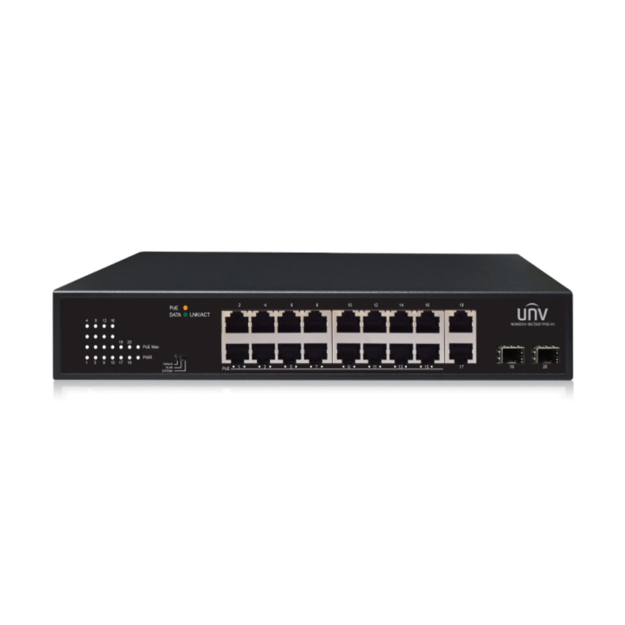 16 Port 1U Rack Mount POE Network Switch